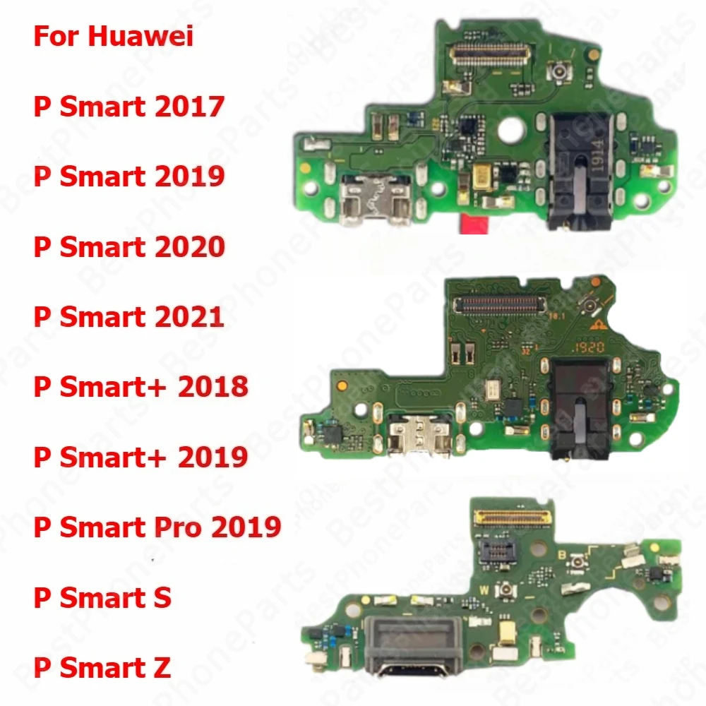 Зарядная плата для Huawei P Smart S Z Pro 2019 Plus 2020 2021, порт зарядки, USB-разъем, пластина, печатная плата, док-станция, гибкие детали для мобильных телефонов (art.: 3920cff757d8a) - 3920cff757d8a