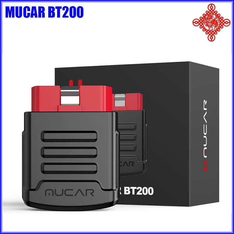 MUCAR BT200 Lifetime Free Oil SAS Reset Bluetooth Code Reader&Scan For All Car iOS & Android Full Function Obd2 Diagnostic Tool