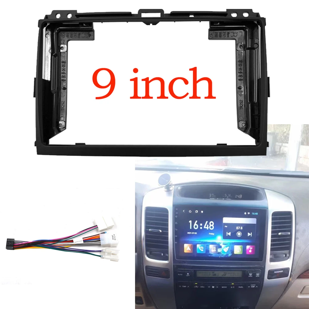9-дюймовый Carfor Toyota LAND CRUISER Prado 120 LEXUS GX 470 Рамка радио Стерео панель Установка