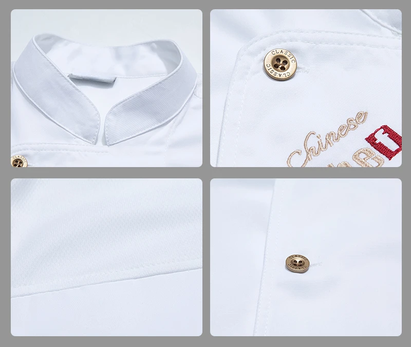 Новая куртка шеф-повара с коротким рукавом Униформа фартуком мужское дышащее