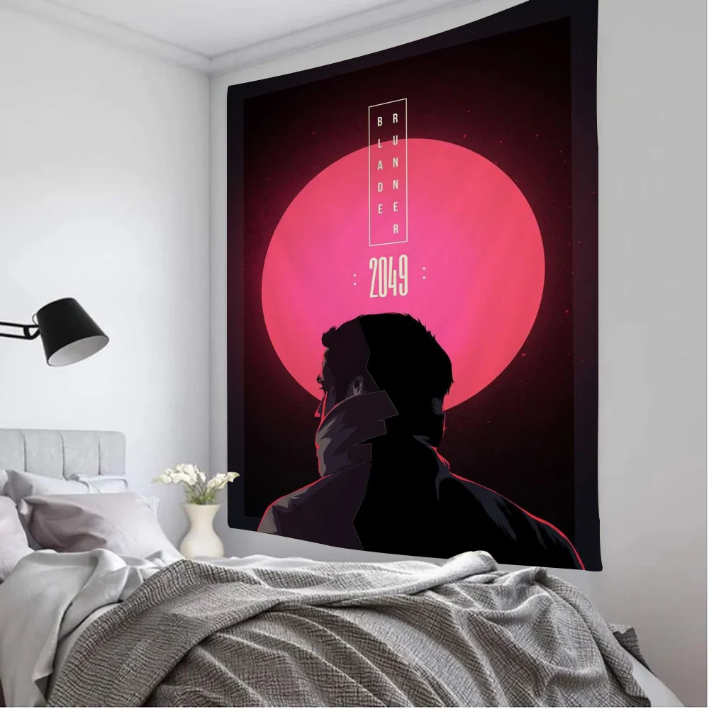 Бегун с лезвием из фильма красочный гобелен настенный цветком хиппи настенные