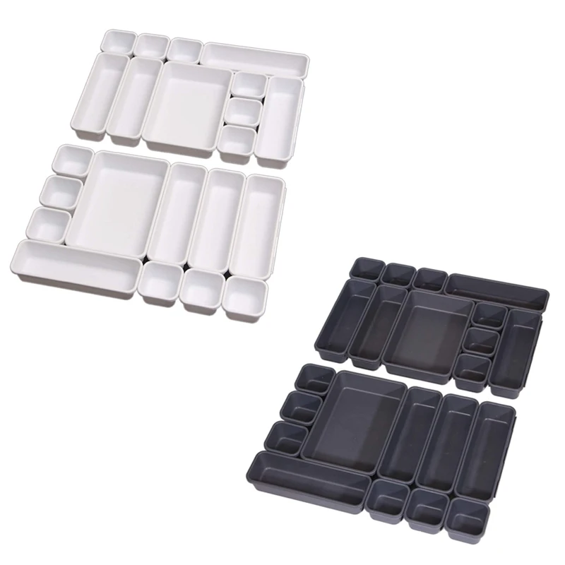 

1 Set Of 22 Interlocking Desk Drawer Organizer Tray Dividers Drawers Organizers Separators And Storage Container