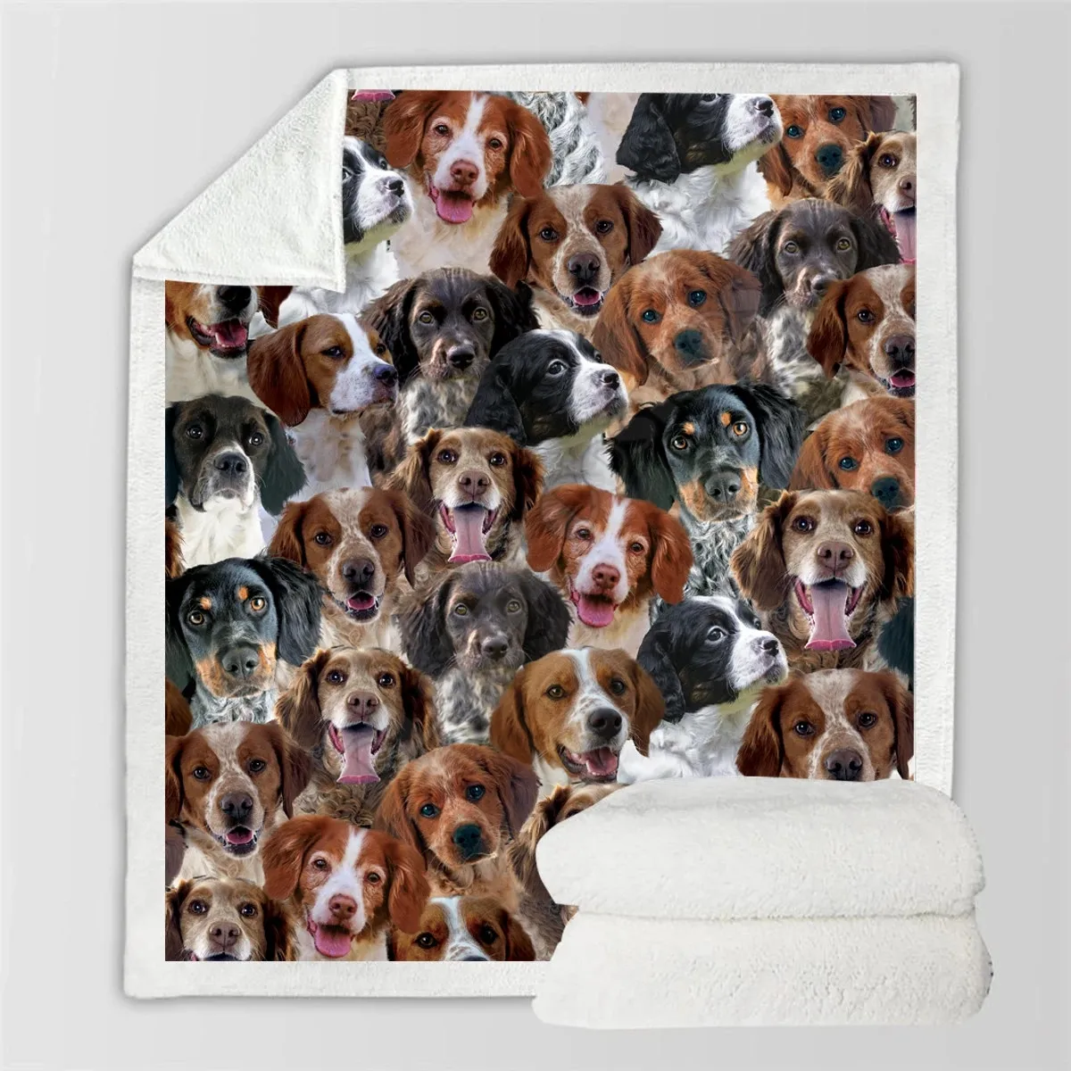 

You Will Have A Bunch Of Brittany Spaniels Blanket Fleece Blanket 3D printed Wearable Blanket Adults/kids Fleece Blanket