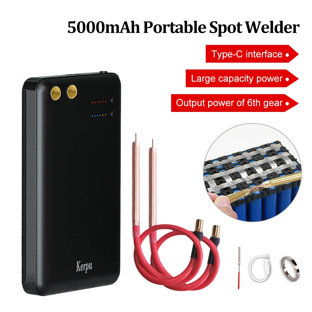 

Portable Spot Welder Handheld DIY Spot Welding Machine 6 Gears Adjustable For 18650 Battery Spot Welder Machine Tool Kit