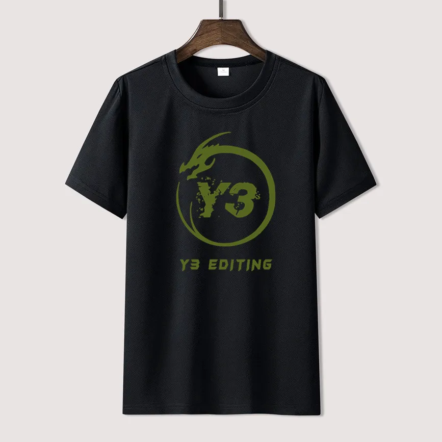 

Y3 T-shirt Yohji Yamamotos Summer Print T Shirt For Men Limitied Edition Unisex Brand T-shirt Cotton Amazing Short Sleeve Tops