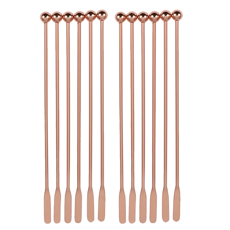 

Stainless Steel Coffee Beverage Stirrers Stir Cocktail Drink Swizzle Stick,Coffee Stir Stick Set Of 12