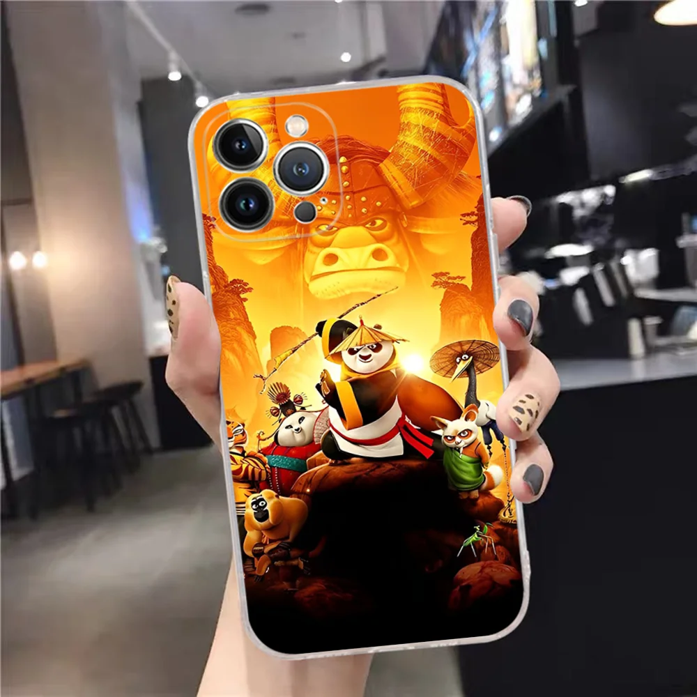 Чехол для телефона Kungs F-Fu Cool Pandas мягкий силиконовый чехол Iphone 16 15 14 13 12 11 Pro Mini XS MAX