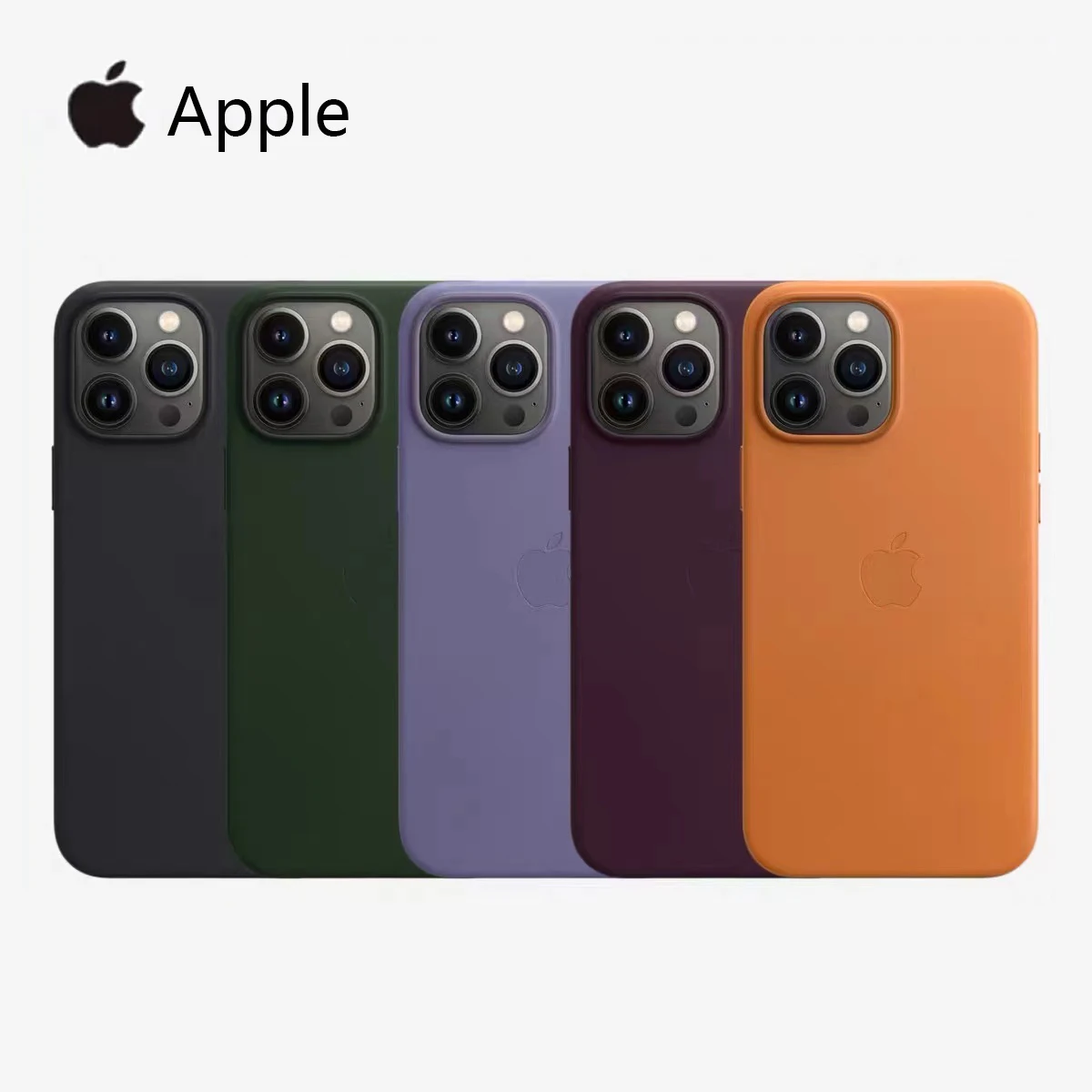 Официальный Оригинальный кожаный чехол Apple с Magsafe для iPhone 13 12 Pro Max Mini магнитной