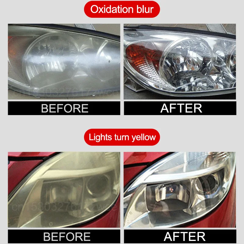 

Car Headlight Polishing Agent Scratch Remover Repair Headlight Renewal Polish Liquid Headlight Restoration Kit Auto Accessories