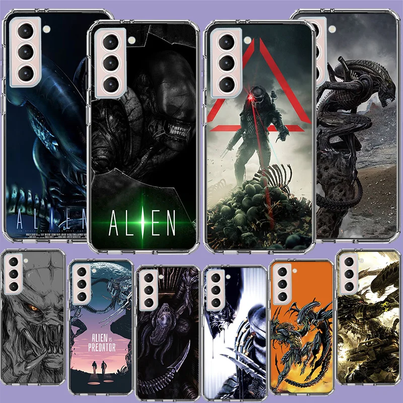 

Alien vs Predator Phone Case For Samsung Galaxy S23 Ultra S22+ S21 Plus S20 FE S10 Lite S10E S9 S8 S7 Edge Cover