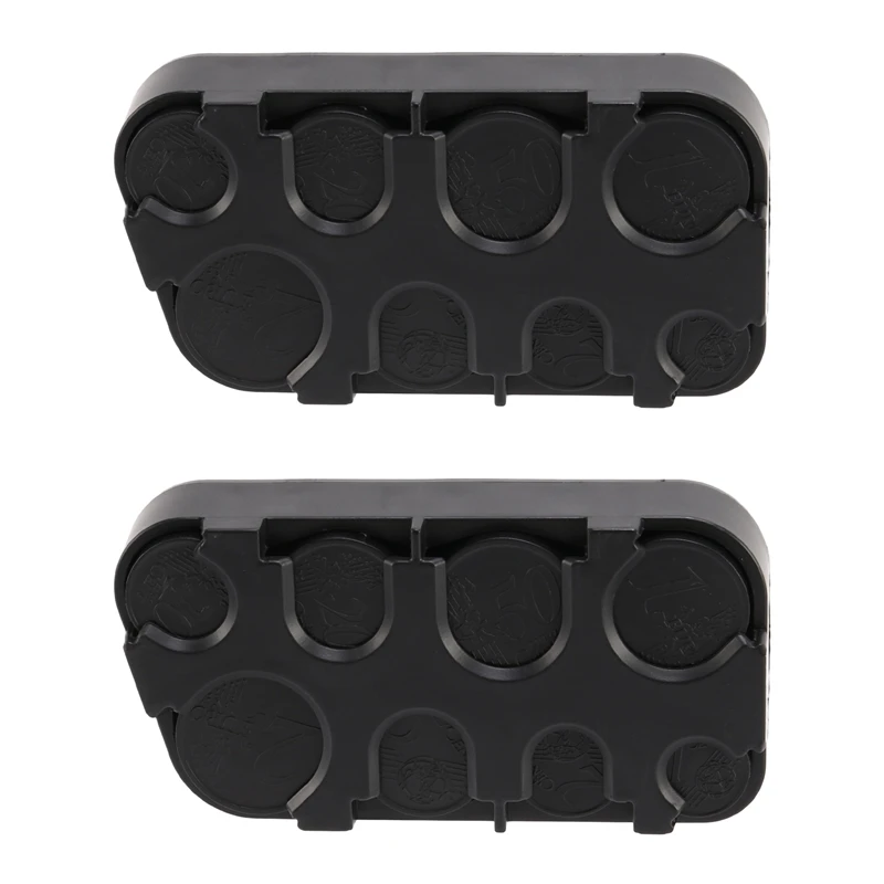 

2X Euro Coin Dispenser Storage Coins Storage Box Dispenser