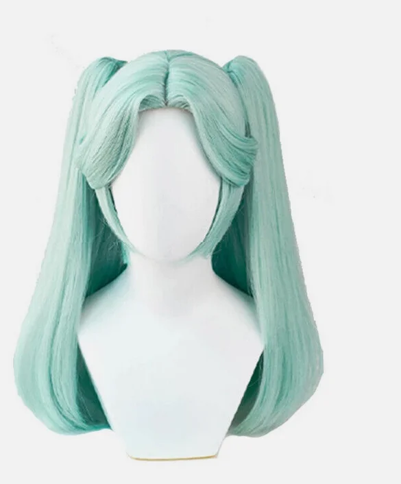 Game Edgerunners 2022 парик для косплея Rebecca голубой цвет женские парики с хвостиками