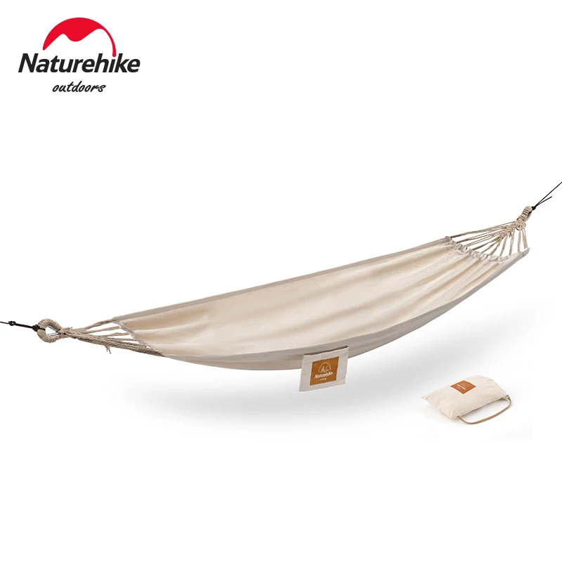 

Naturehike Wrapped Hammock Outdoor Anti-rollover Cotton Canvas Hammock Single and Double Bearing 200kg Ultralight Camping