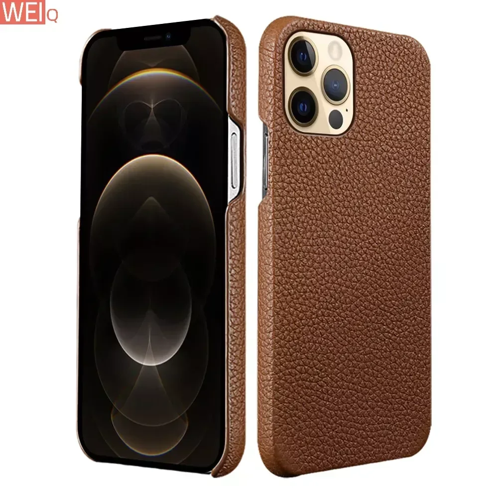 Чехол для телефона из натуральной коровьей кожи Apple iPhone 15 13 14 Pro Max 12 Mini 11 X XR XS 5 5s 7 8