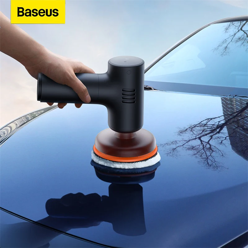 Baseus Car Polishing Machine Cordless Mini Electric Polisher With Adjust Speed For Car Home Wireless Polish Waxing