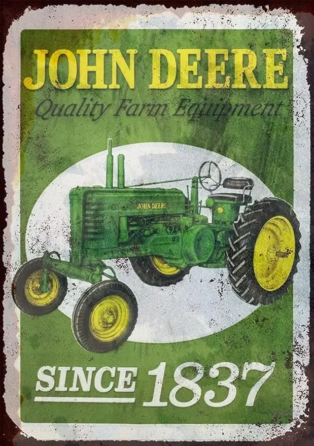 Оловянная вывеска John Deere металлический винтажный художественный постер доска