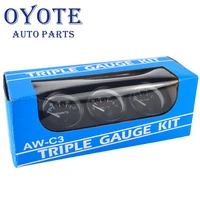 oyote 2 52mm 3 in 1 car meter auto gauge oil temp gauge water temp gauge oil pressure gauge with sensor triple kit