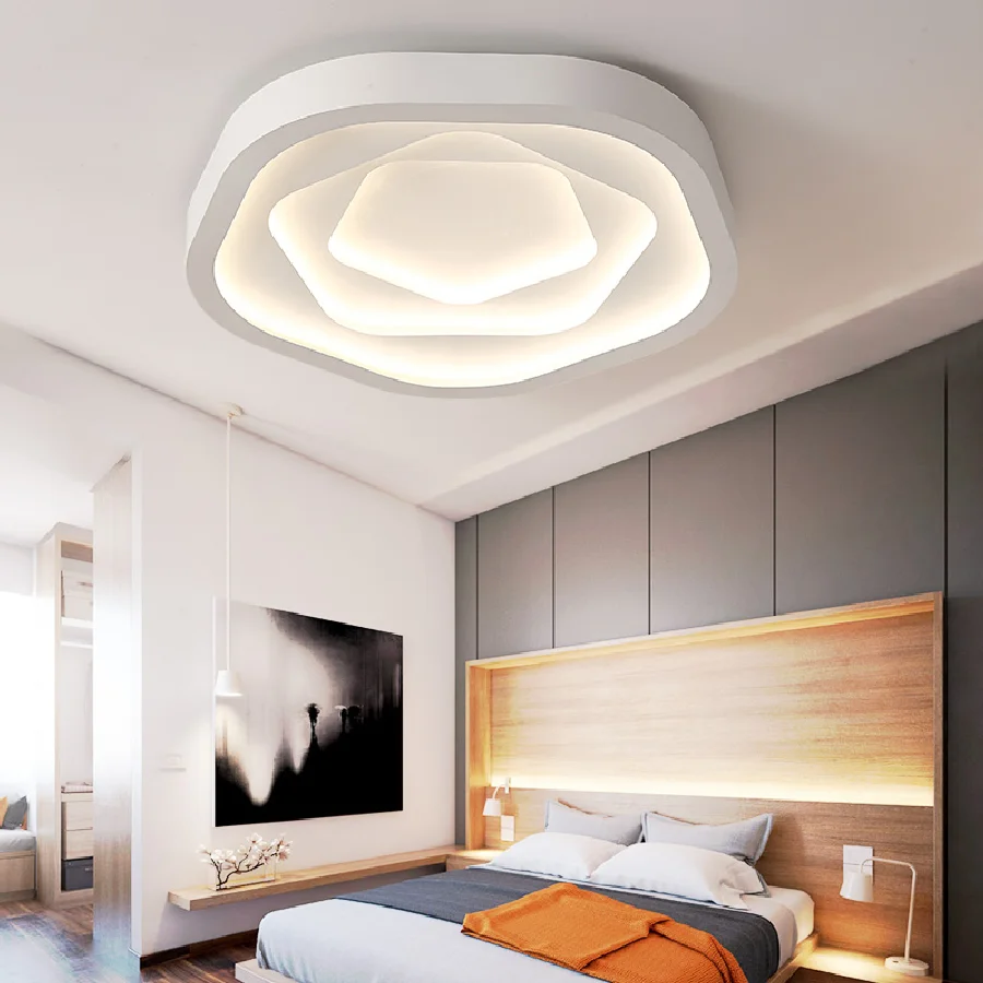 

Led Cealing Lamp Bed Room Lamp Nordic Luxury Ceiling Light 48W Led Dimmable Indoor Ceiling Light 110V 220V Home Lighting Ceiling