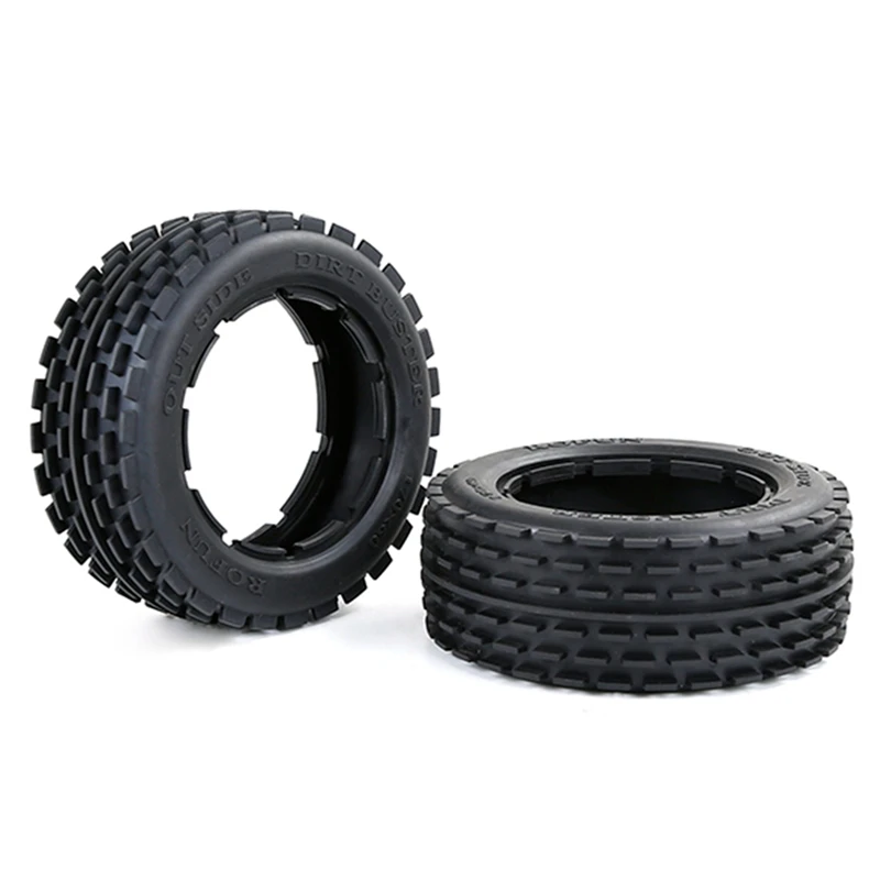 Комплект внедорожных передних шин с утолщенной кожей для 1/5 HPI ROFUN BAHA ROVAN KM Baja 5B