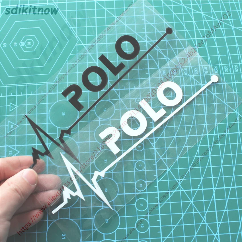 2 шт./лот, водостойкая наклейка на автомобильные наклейки, Стайлинг, окно, дверь, наклейка, украшение для Volkswagen POLO 6r 9n, аксессуары для седана