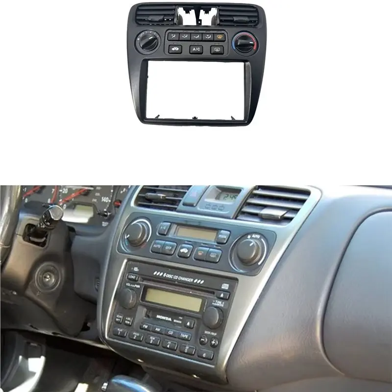 Фото Для Honda Accord 1998-2002 77250-S84-A010: Цифровая панель управления климат-контролем и радио, черная накладка на вентиляционное отверстие, запасная часть - L94A №4