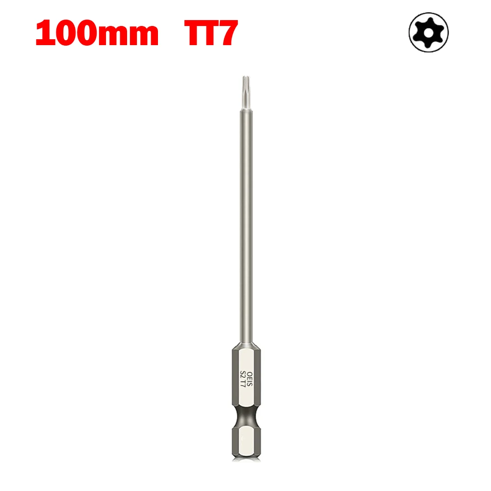 Отвертка Torx для точного отвинта T6-T40 инструмент полая отвертка 100 мм легированная
