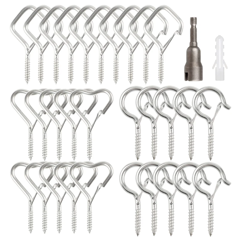 12/20 шт. крючки с резьбой для подвешивания растений | AliExpress