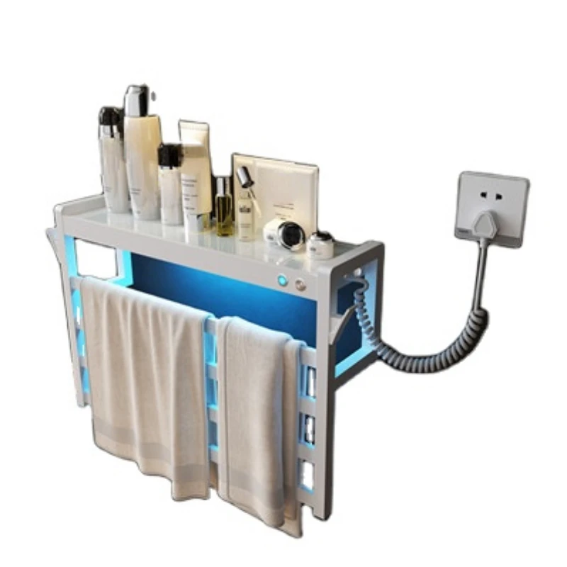 

Smart Home Wall-Mounted Electric Sterilization Electric Heating Towel Rail With Switch