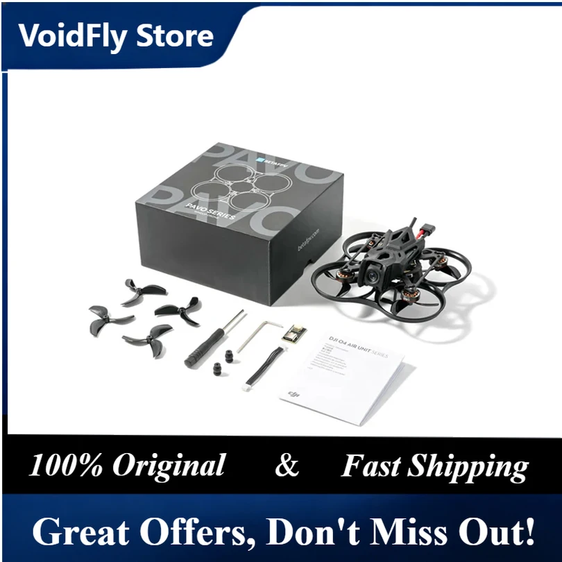 Фото Квадрокоптер VoidFly BETAFPV Pavo Pico II Brushless Bwhoop с ELRS 2.4G RX / O4 SBUS 2S для O4 Air Unit Pro VTX с 560-мм COB LED S-подсветкой №1