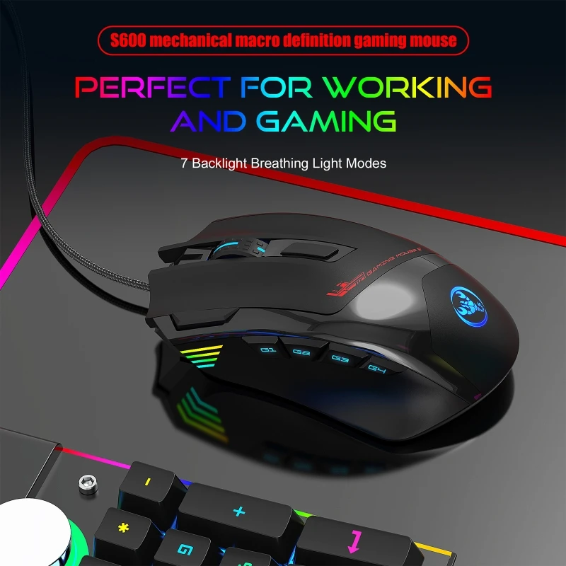 

Проводная игровая мышь, 6 видов, RGB подсветка, проводная мышь для ноутбука, 2022