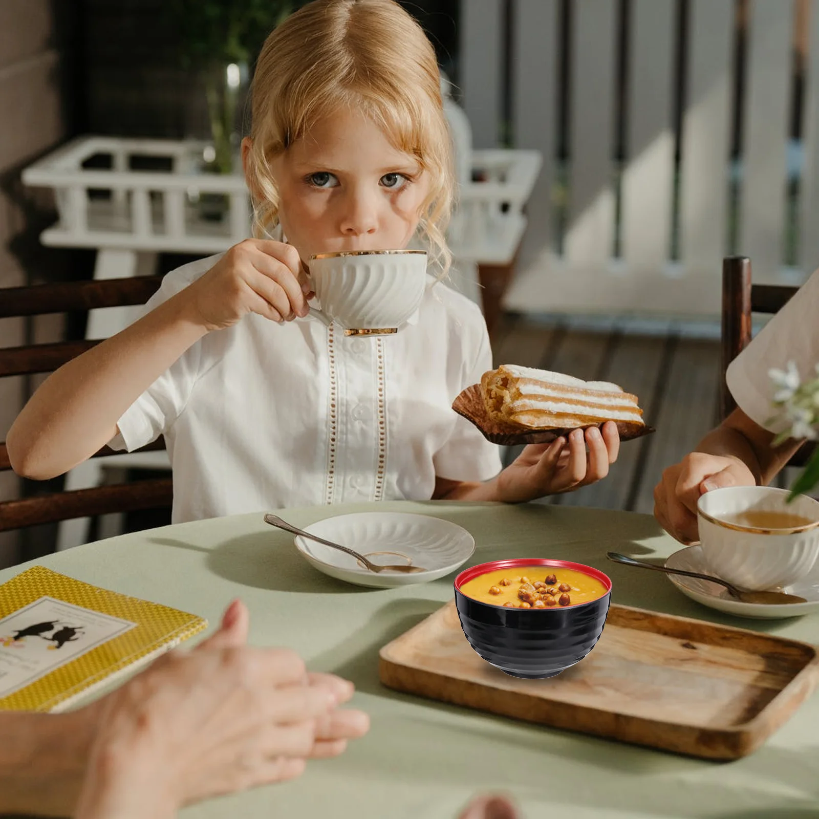 2 шт. миска в японском стиле мисо рамэн лапша с крышками мини-еда имитация