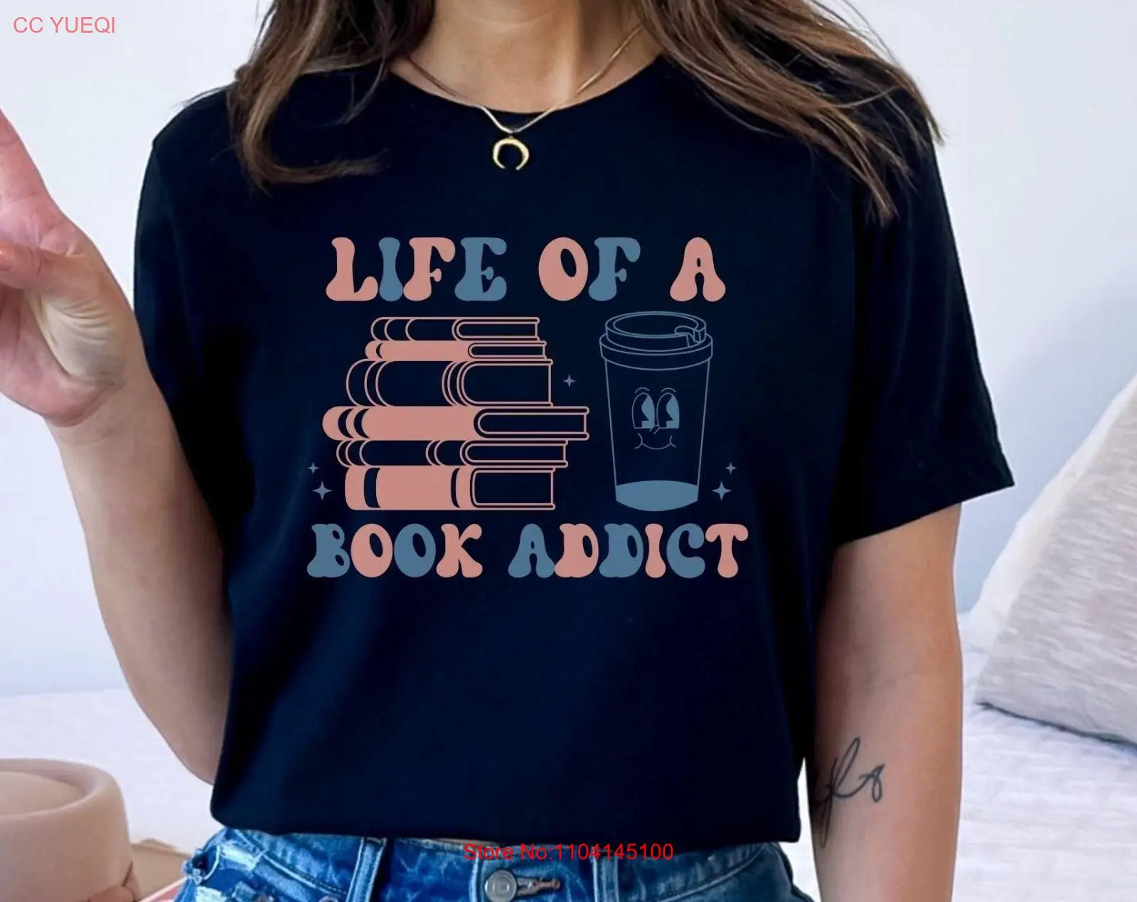 Футболка Life Of A Book AddicT Funny Lover Teacher Librarian с длинными или короткими рукавами