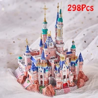 3d metal model kits diy assemble puzzle laser cut jigsaw toy fantasy castle model cottage to send girlfriend christmas gifts