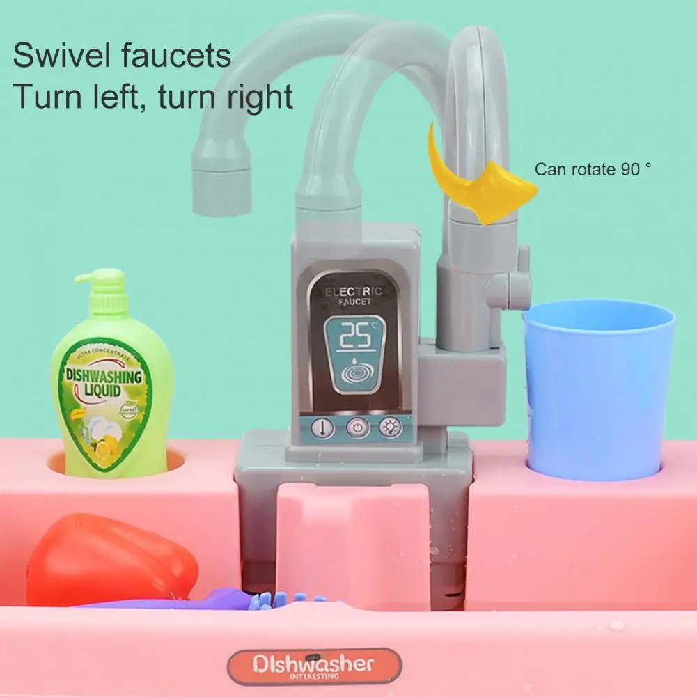 

Easy-using Interactive Children's Electric Dishwasher Toy for School
