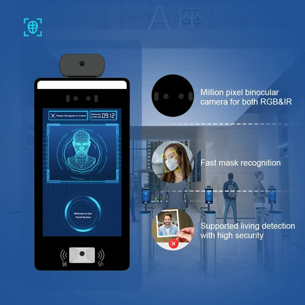 Scanmax F6 Ai Камера Биометрическое распознавание лиц Безопасность Оптические