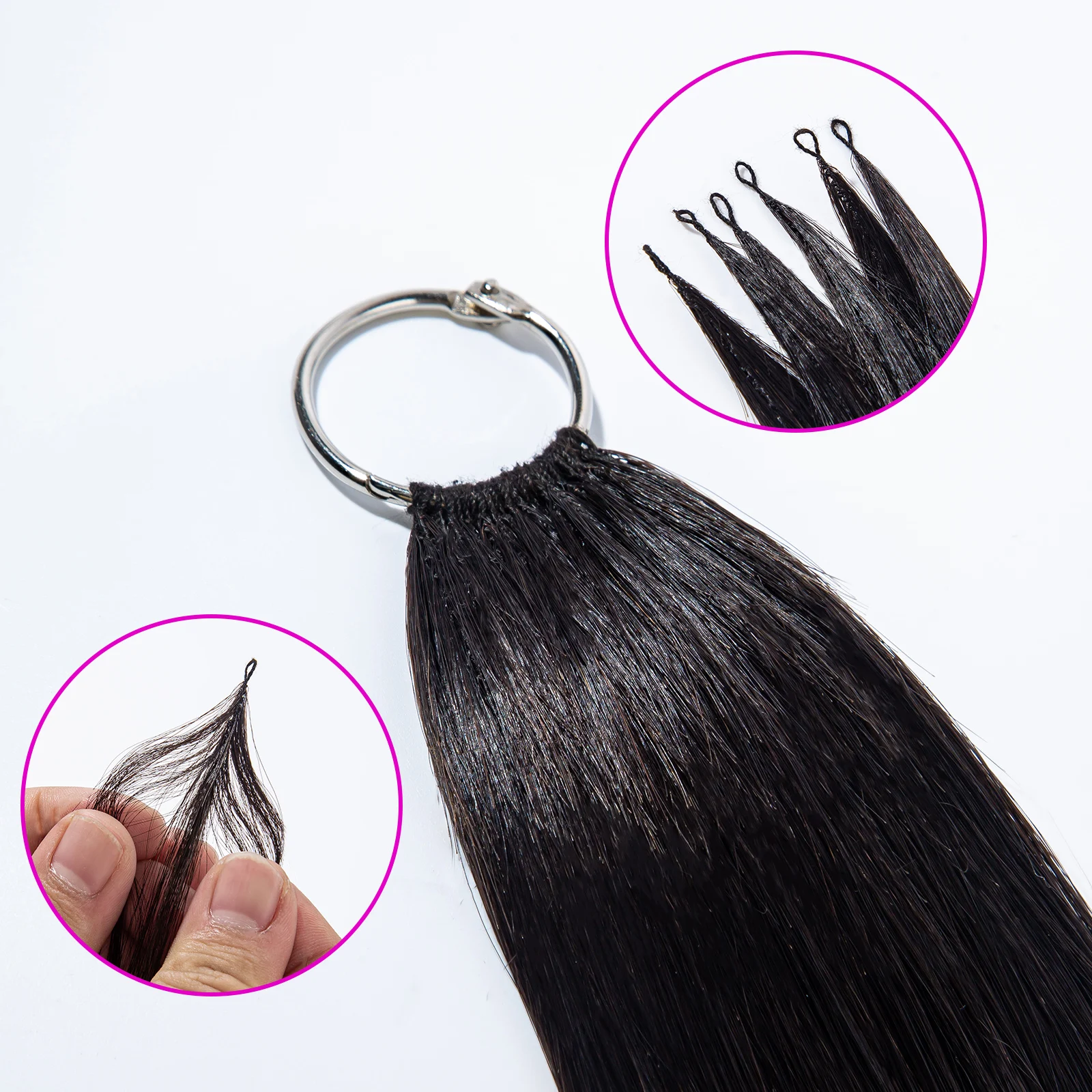 

Перьевые волосы для наращивания, натуральные человеческие волосы 12A, высококачественные волосы