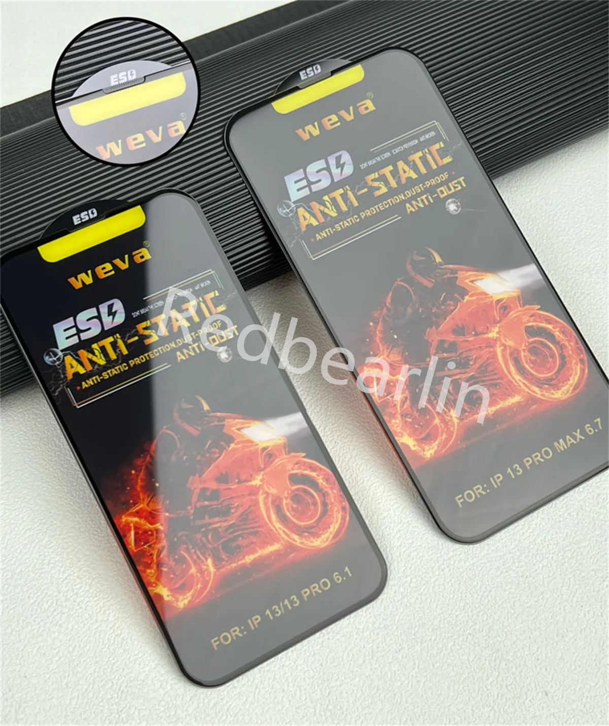 10/20PCs Dust-Proof ESD Anti-Static Tempered Glass Full Cover Screen Protector for iPhone 11 12 13 14 Pro Max x xr xs Protective