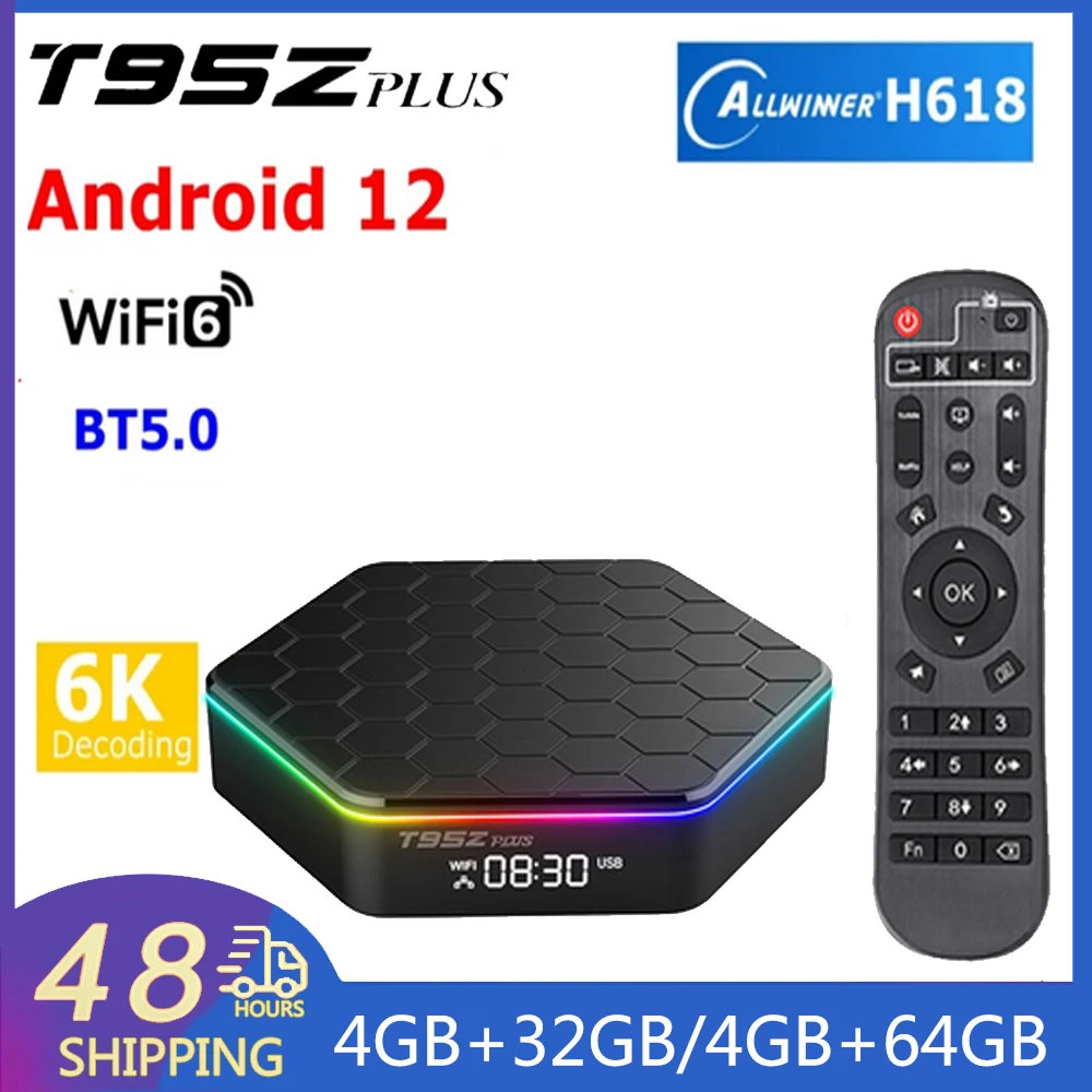 

ТВ-приставка T95Z Plus на Android 12 с поддержкой Wi-Fi 6 к