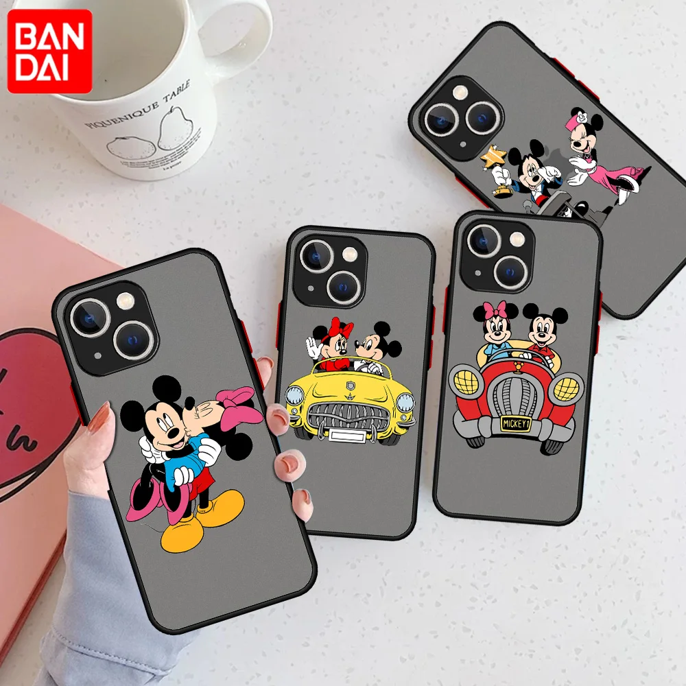 

Mickey Mouse Matte Case For Apple iPhone 13 Pro 11 12 7 XR X XS Max 8 6 6s Plus SE 2022 Soft Phone Cover