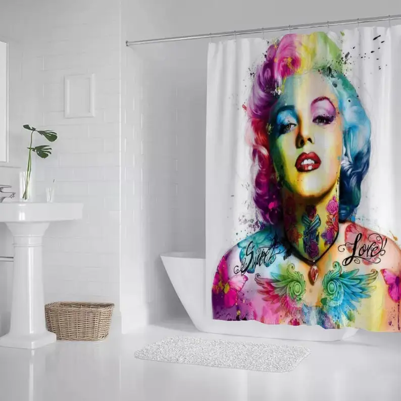 

Занавеска для душа с изображением эротичной Женщины Мэрилин Монро, модная занавеска для ванной комнаты, красивый домашний декор, Прямая поставка