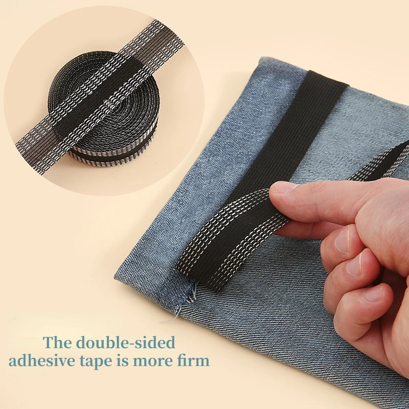 

Self-Adhesive Pants Paste Trouser Lip Tape Clothing Jean Trouser Pants Edge Shorten Repair Paste for DIY Sewing Fabric