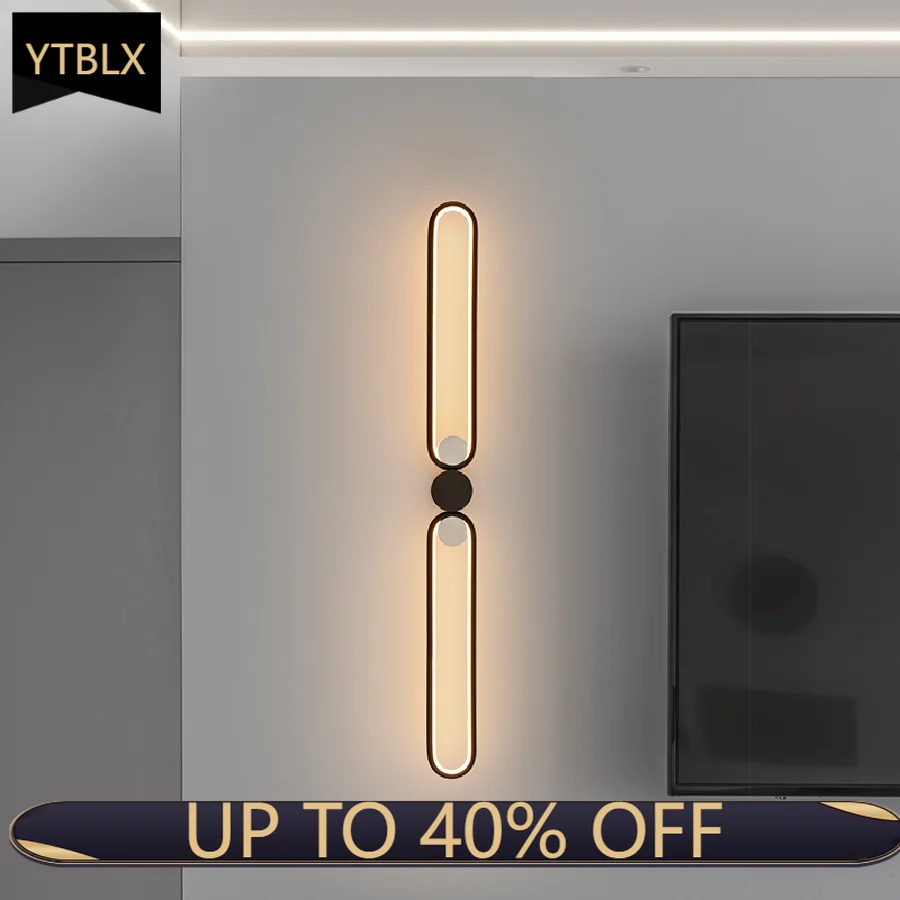 

Минималистичная светодиодная настенная лампа в скандинавском стиле, современный светильник для стены в гостиной, спальни, креативный быто...