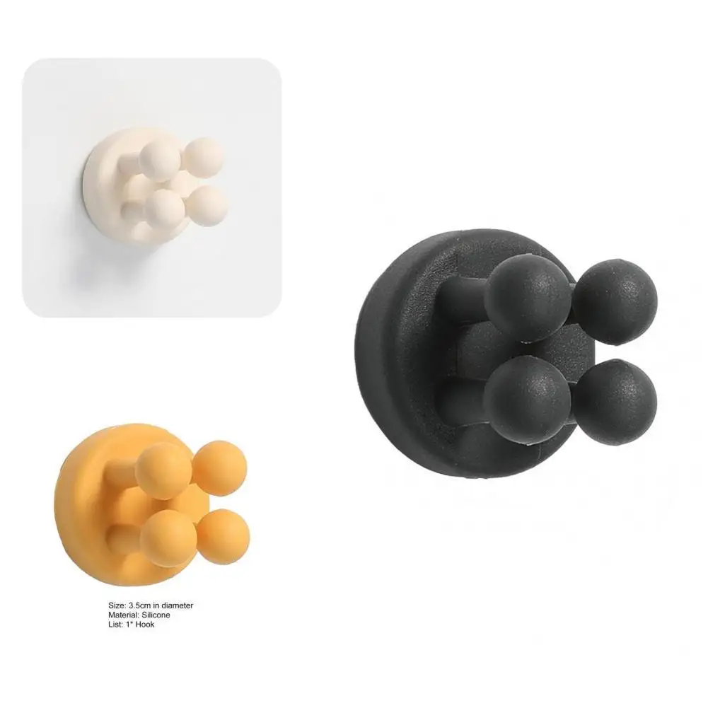 

Unique Wall Storage Hook Bright Color Multifunctional Key Clothes Wall Storage Holder Power Plug Holder Wall Plug Hook