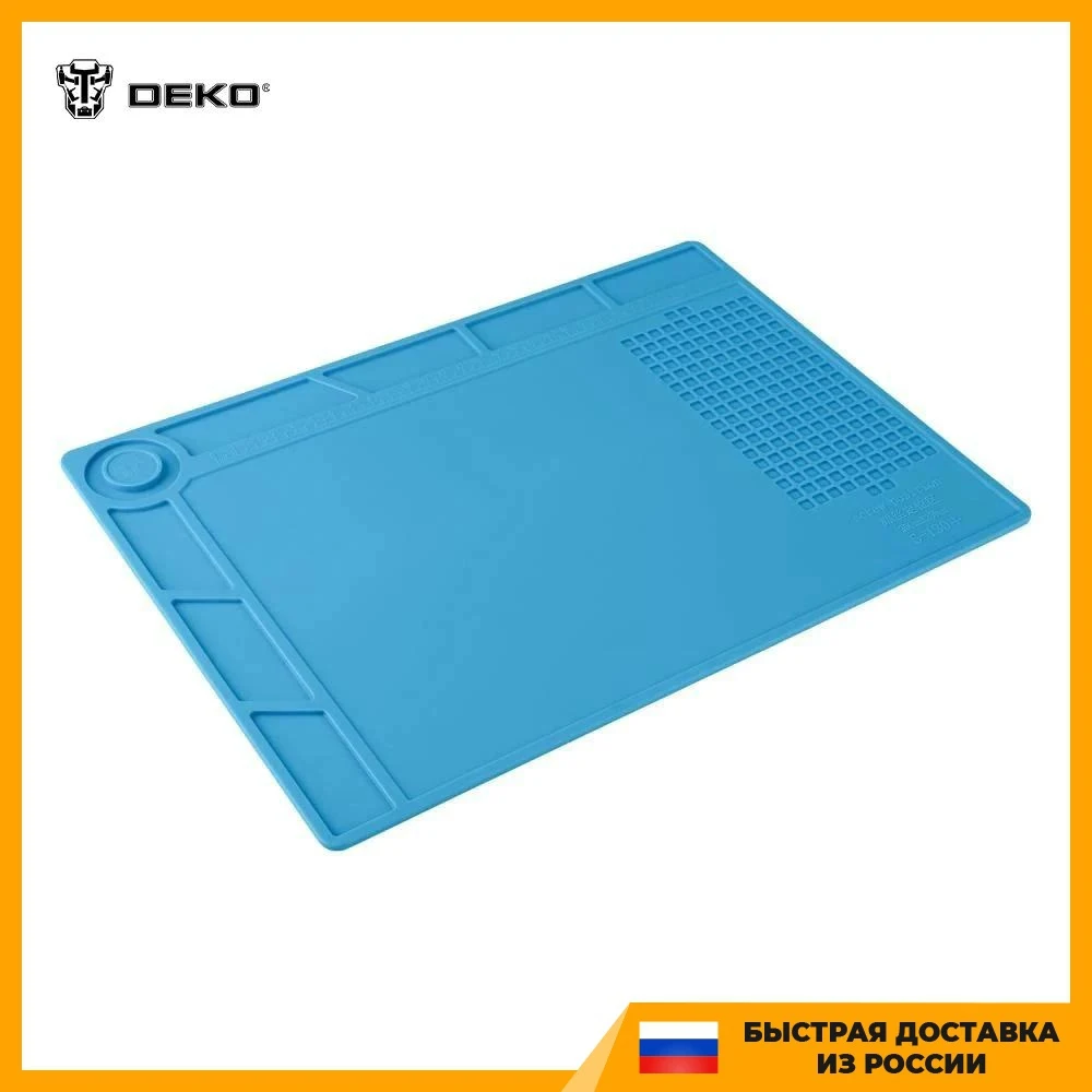 Коврик для пайки DEKO SI27 350x250x4 мм 065-0417 Аксессуар паяльника Силиконовый коврик