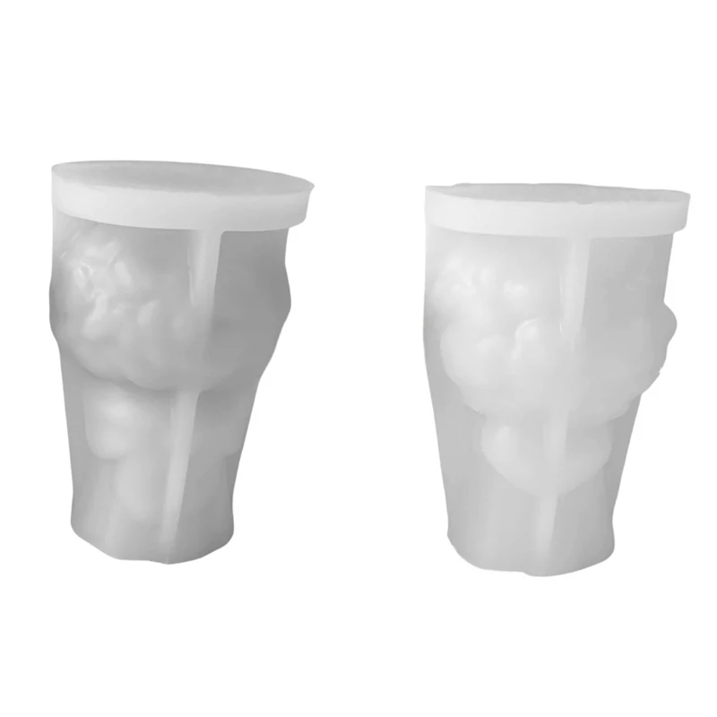 3D Любовь Сердце с бантом букет РОЗА Свеча силиконовая форма DIY цветок мыльный