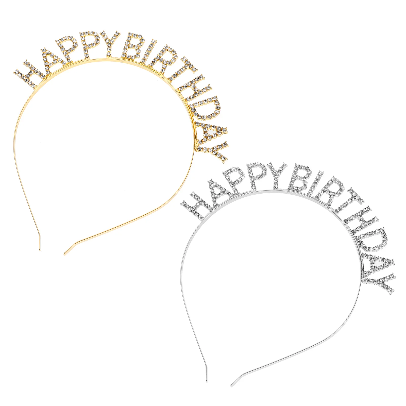 

Birthday Tiarahappy Headband Headpiece Jewelry Hairband Kingrhinestone