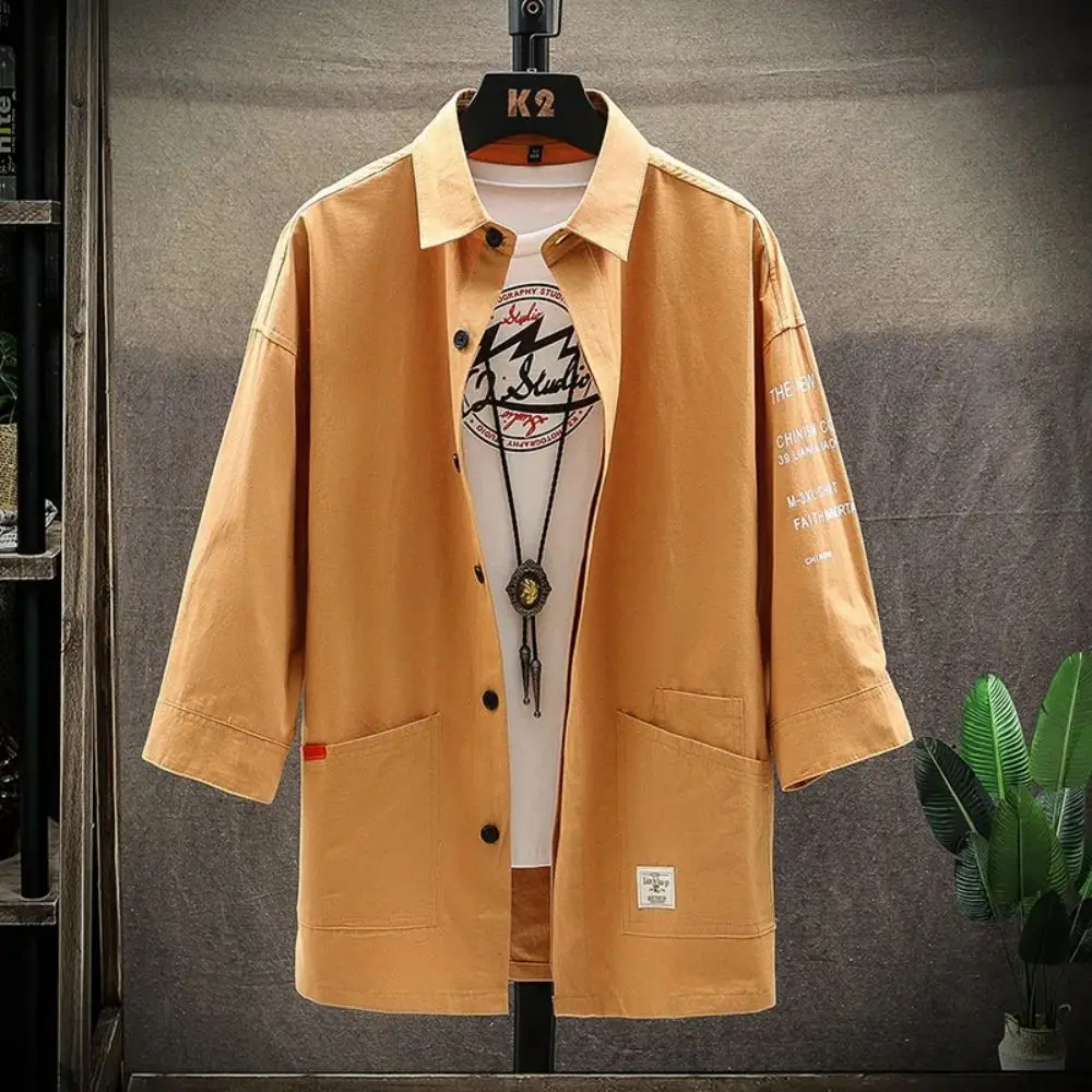 

Casual Mens Shirt Short Sleeve Hip hop Oxford Shirts Patchwork Cargo Shirt Anti-wrinkle Summer Cotton Streetwear Harajuku