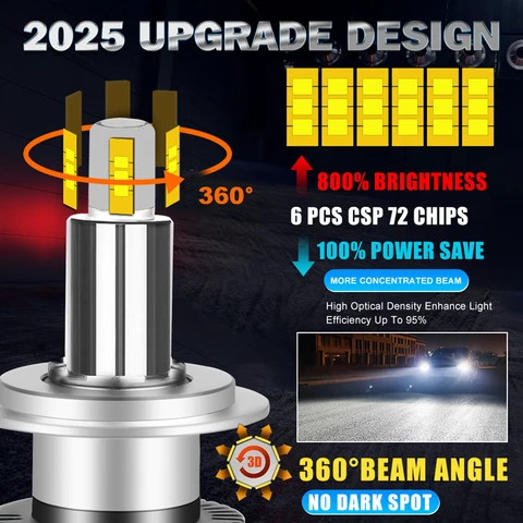 8000K 6000K 3D 360 H7 H4 Светодиодная лампа Canbus H1 H8 H11 Противотуманные фары 9006 Hb4 9005 Hb3 9012 HIR2 Светодиодные лампы 1000 Вт Автоматические супер мини-диоды