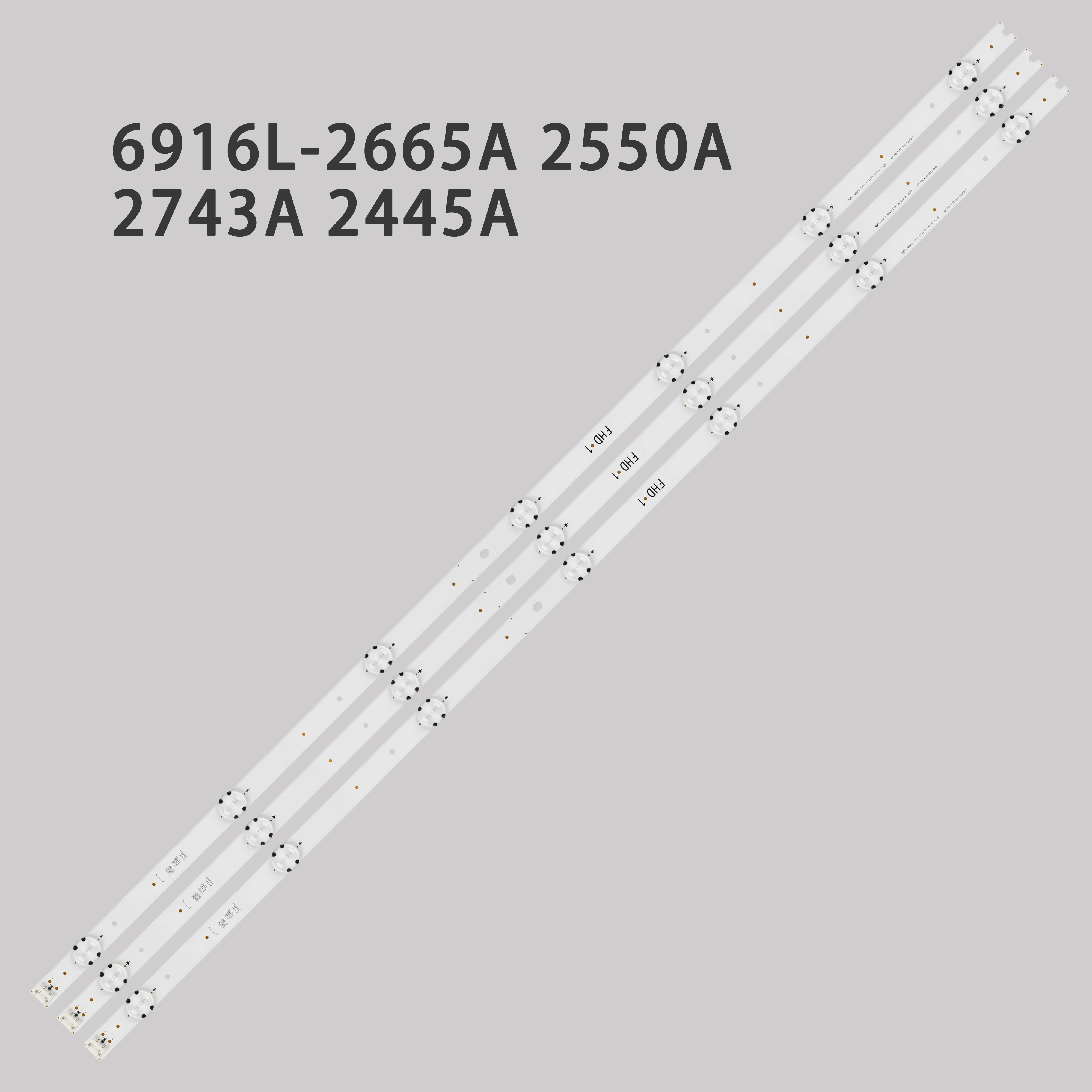 

LED Backlight strip 7 lamps For LG 43'' V16 ART3 2665 2550 FHD 1 6916L-2665A 2550A 43LK5100PLA 43LW340C LC430DUE FJ M4 M1