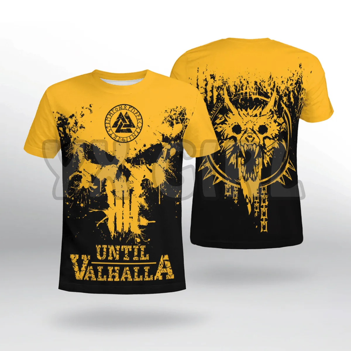 

2022 Summer Fashion Men t shirt Until Valhalla Viking 3D All Over Printed T Shirts Tee Tops shirts Unisex Tshirt